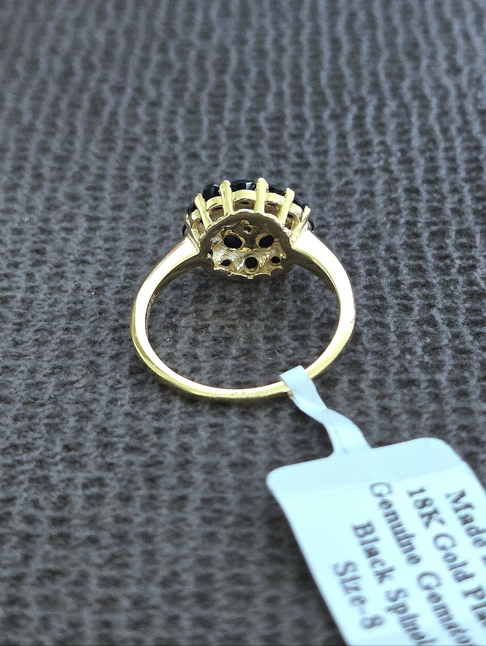 Shivam Black🖤 Spinel Floral🌸 Cluster Ring💍 - NWT - Picture 13 of 16